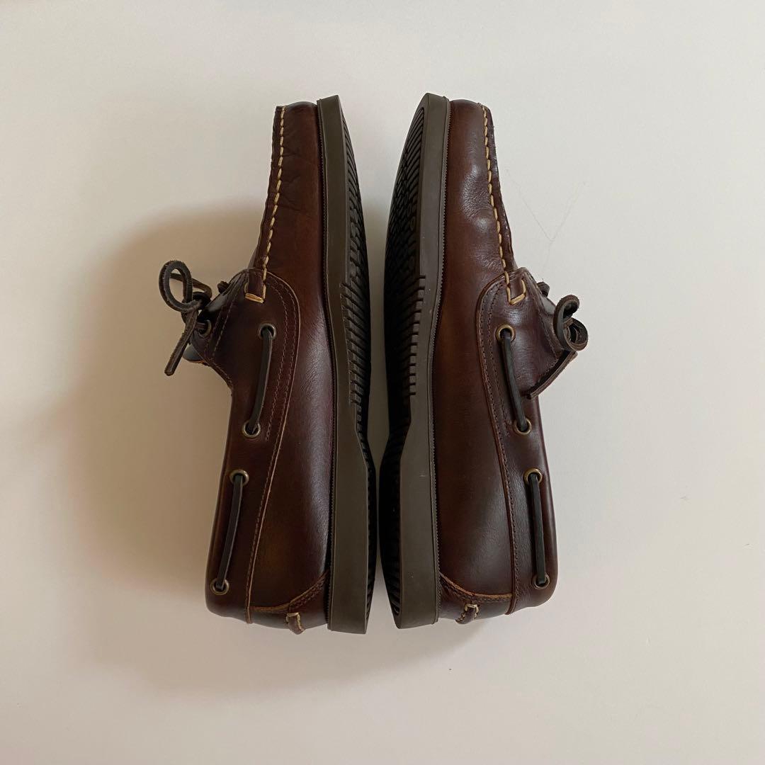 美品 paraboot birth マロン 6H デッキシューズ バース