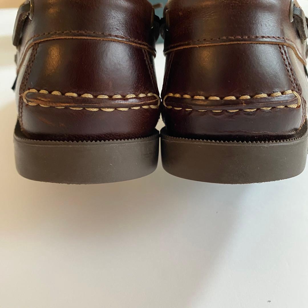 美品 paraboot birth マロン 6H デッキシューズ バース