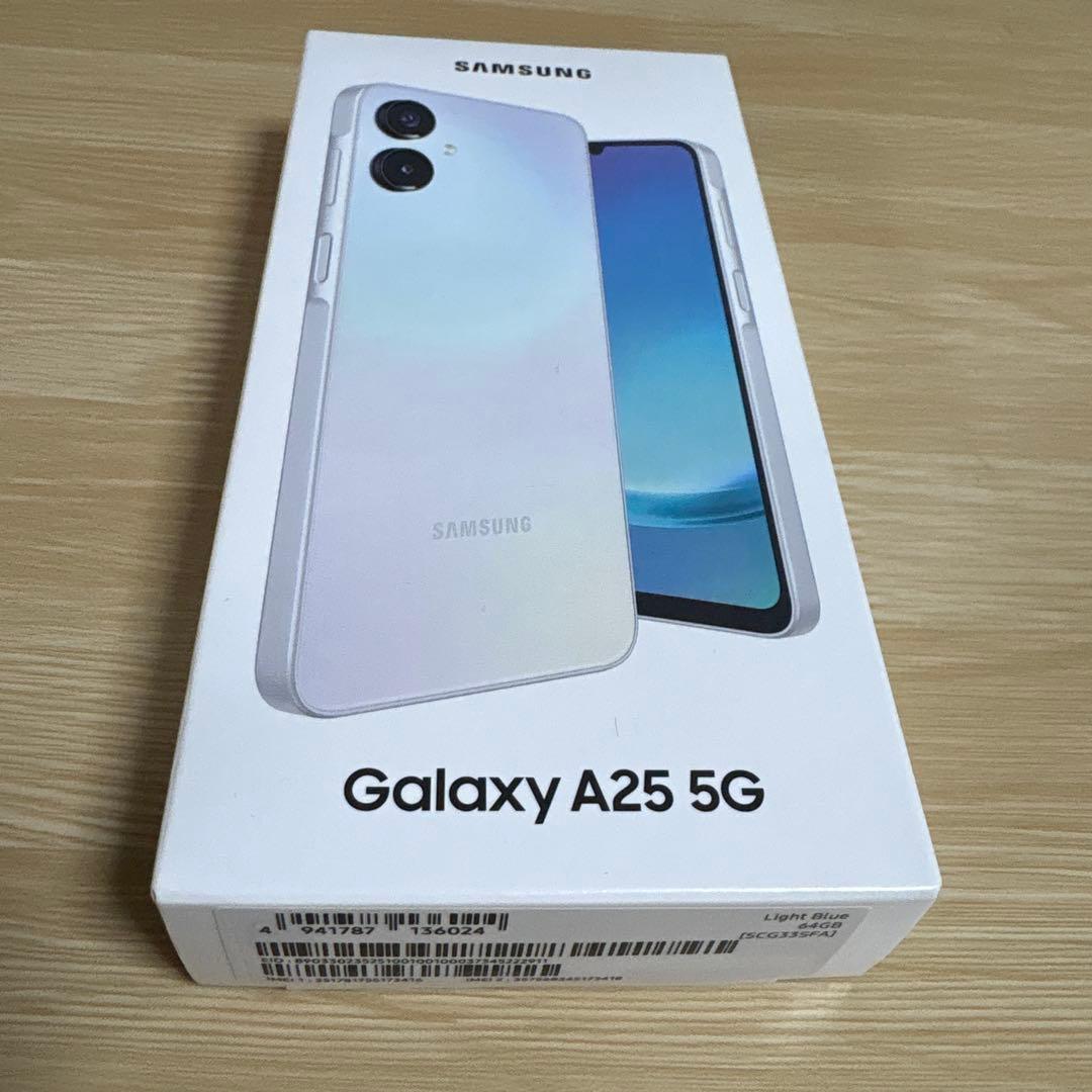 即購入◯Samsung Galaxy A25 5G ライトブルー