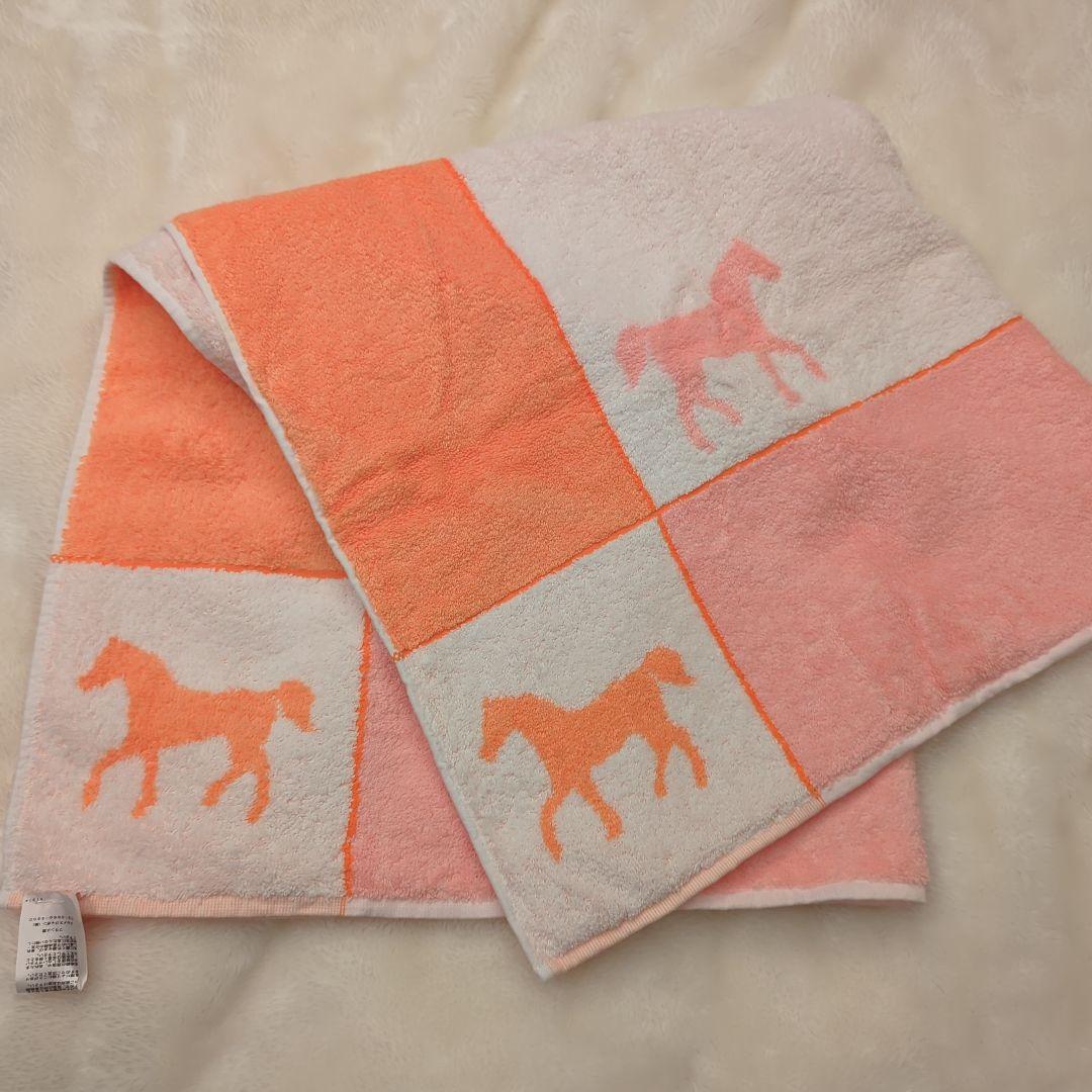 全*ル様 HERMES 馬柄 コットンブランケット