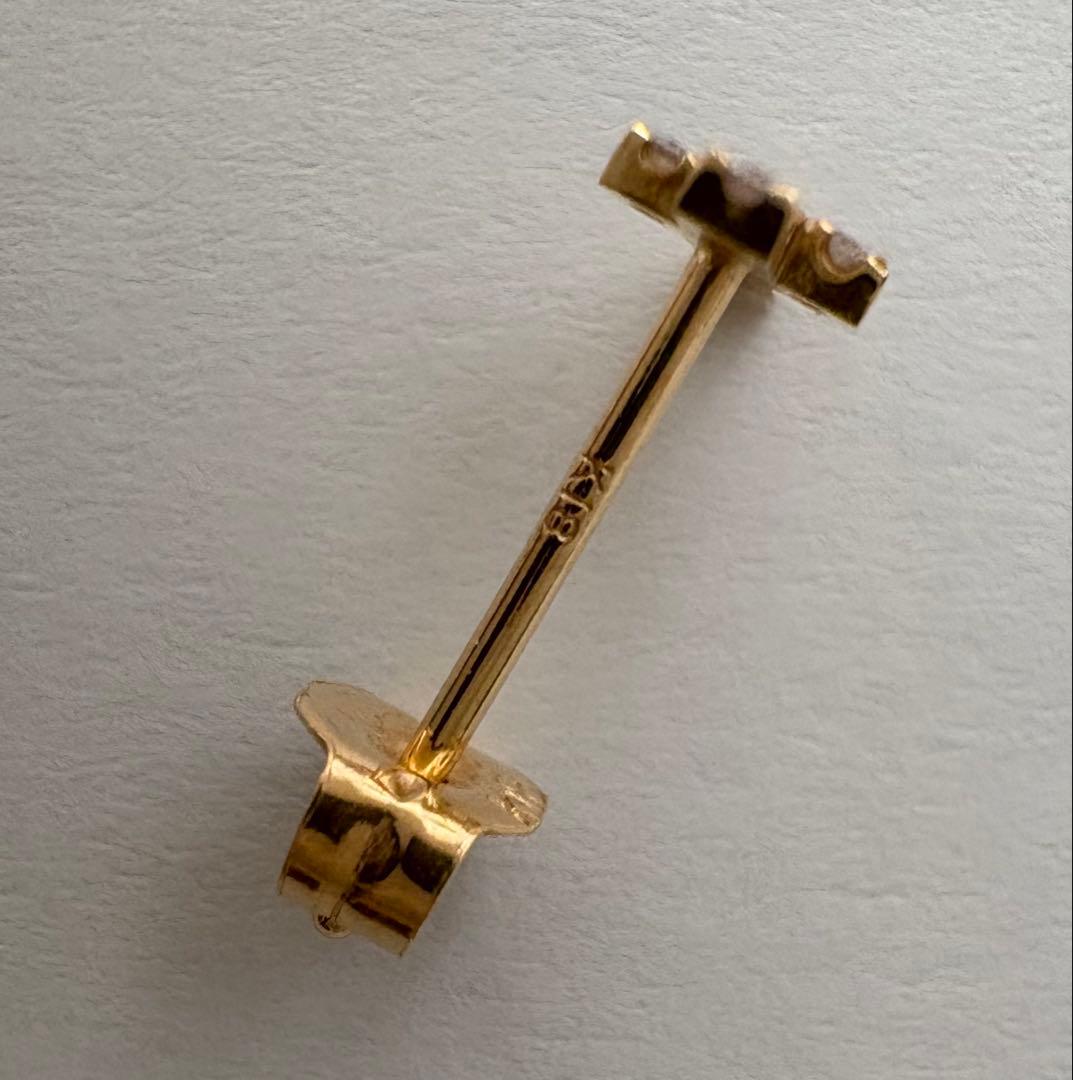 AHKAH クロスパヴェ ピアス　片耳