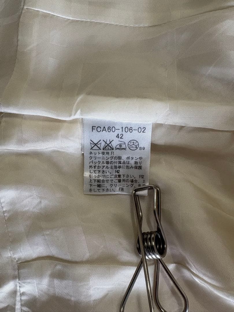 Burberry London オフホワイトジャケット シングル42 XL