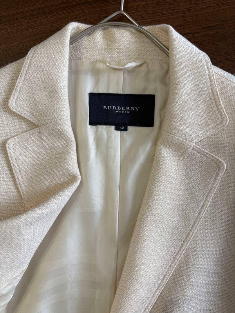 Burberry London オフホワイトジャケット シングル42 XL