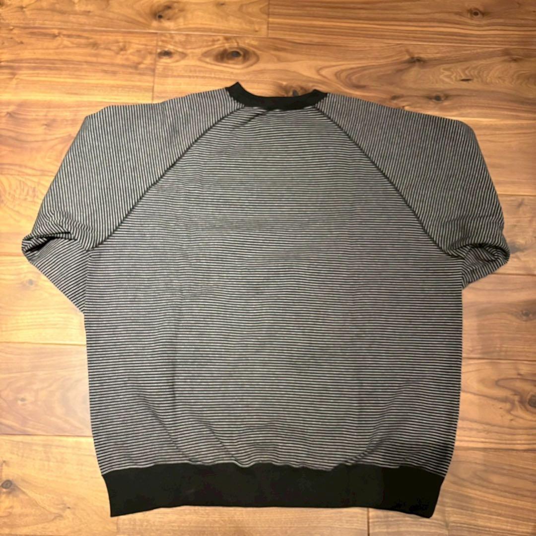 【XL】ENNOY BORDER CREW NECK SWEAT