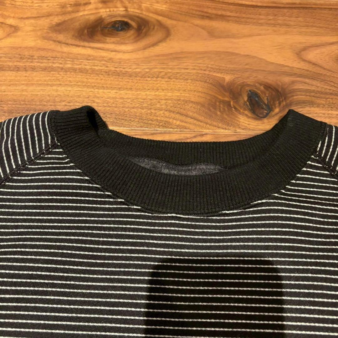 【XL】ENNOY BORDER CREW NECK SWEAT