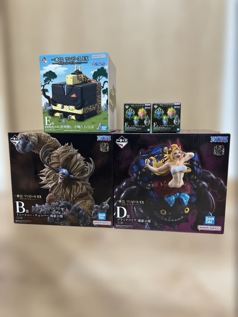 一番くじ ワンピース EX 悪魔を宿す者達　Ｂ賞　Ｄ賞　E賞　F賞（2個）　5点