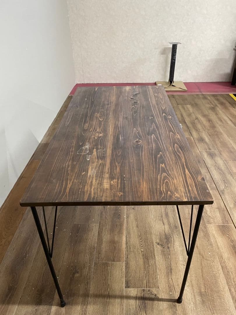 ウォールナット色　カウンターテーブル　ダイニングテーブル　幅120