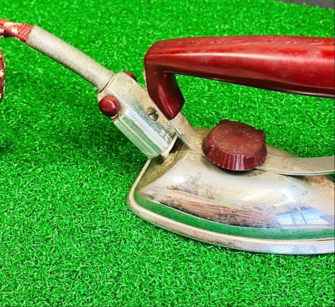 昭和レトロ希少品SHARPミニアイロン木箱・袋打ち電源コード付ハヤカワ時代