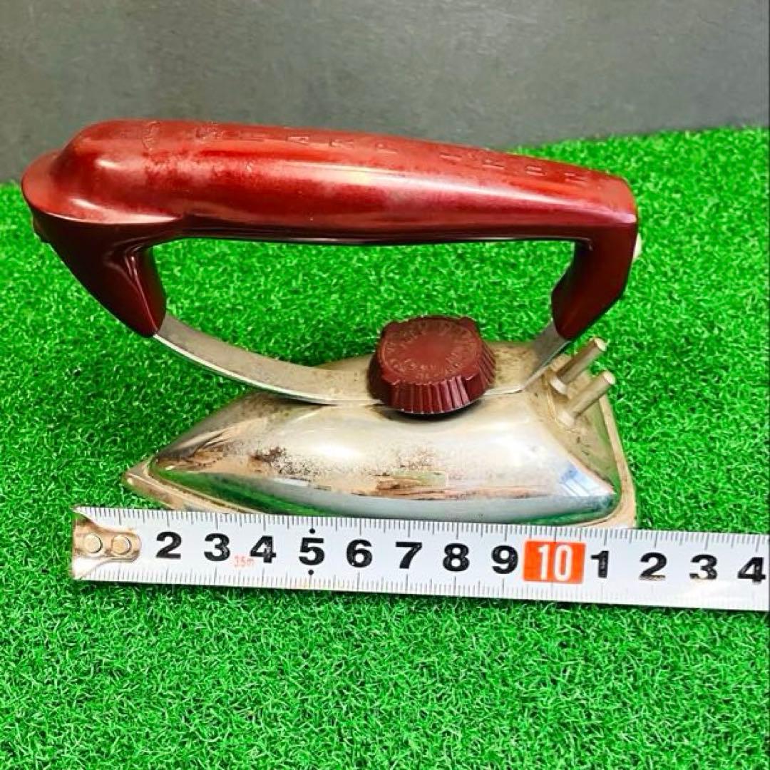 昭和レトロ希少品SHARPミニアイロン木箱・袋打ち電源コード付ハヤカワ時代