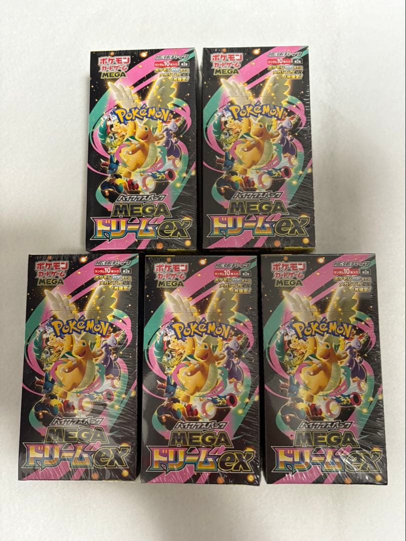 ポケモンカードゲーム メガドリームex 5box