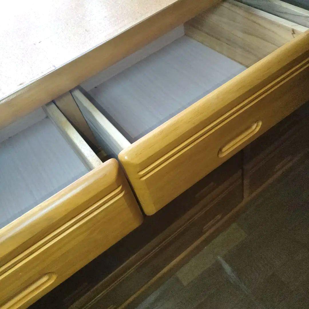 たのメル便　木製 チェスト　幅120cm　付き　スライドレール　お写真より明るめ