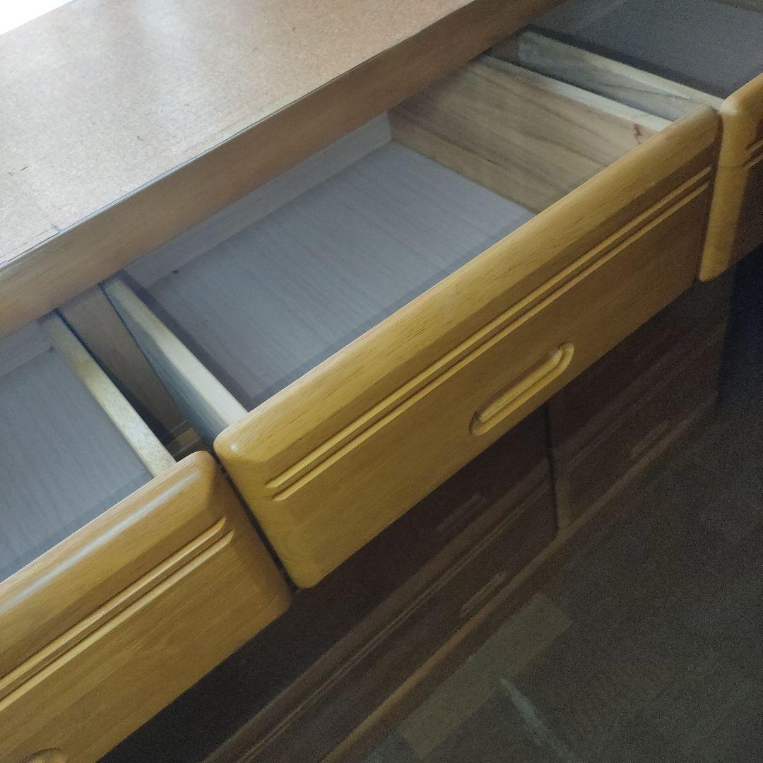 たのメル便　木製 チェスト　幅120cm　付き　スライドレール　お写真より明るめ