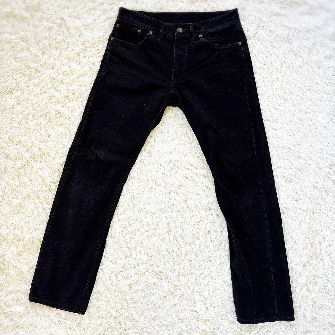 ダブルアールエル　コーデュロイ　パンツ　メンズ　黒　ブラック　L 防寒　ズボン