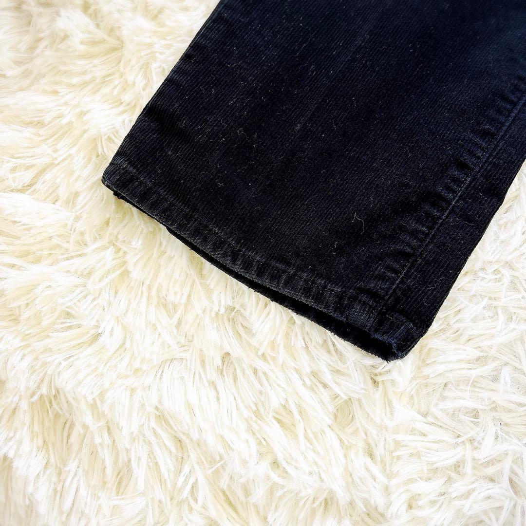 ダブルアールエル　コーデュロイ　パンツ　メンズ　黒　ブラック　L 防寒　ズボン