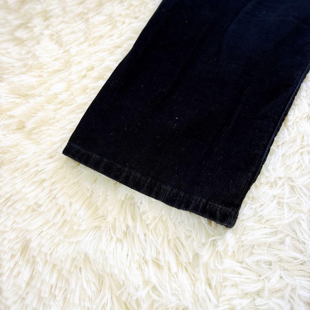 ダブルアールエル　コーデュロイ　パンツ　メンズ　黒　ブラック　L 防寒　ズボン