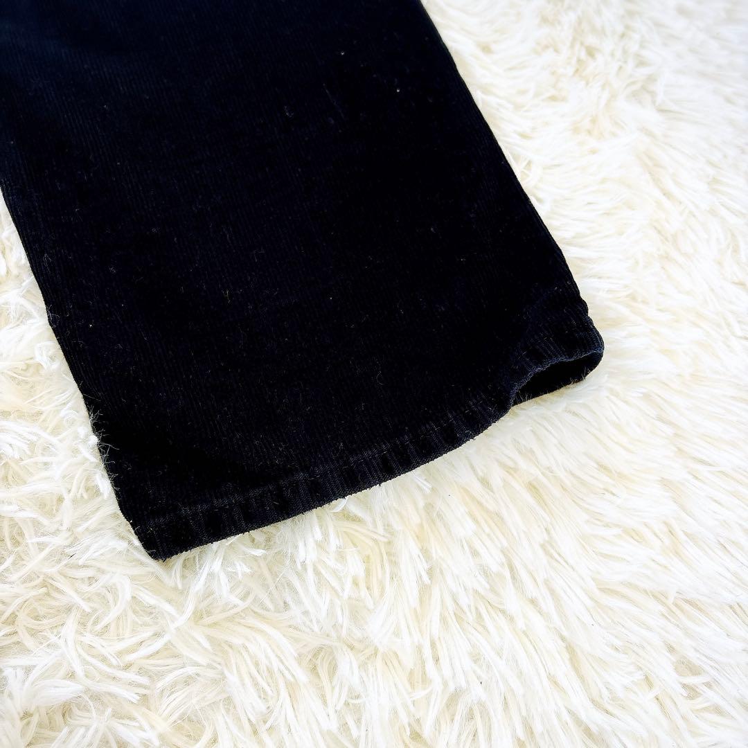 ダブルアールエル　コーデュロイ　パンツ　メンズ　黒　ブラック　L 防寒　ズボン