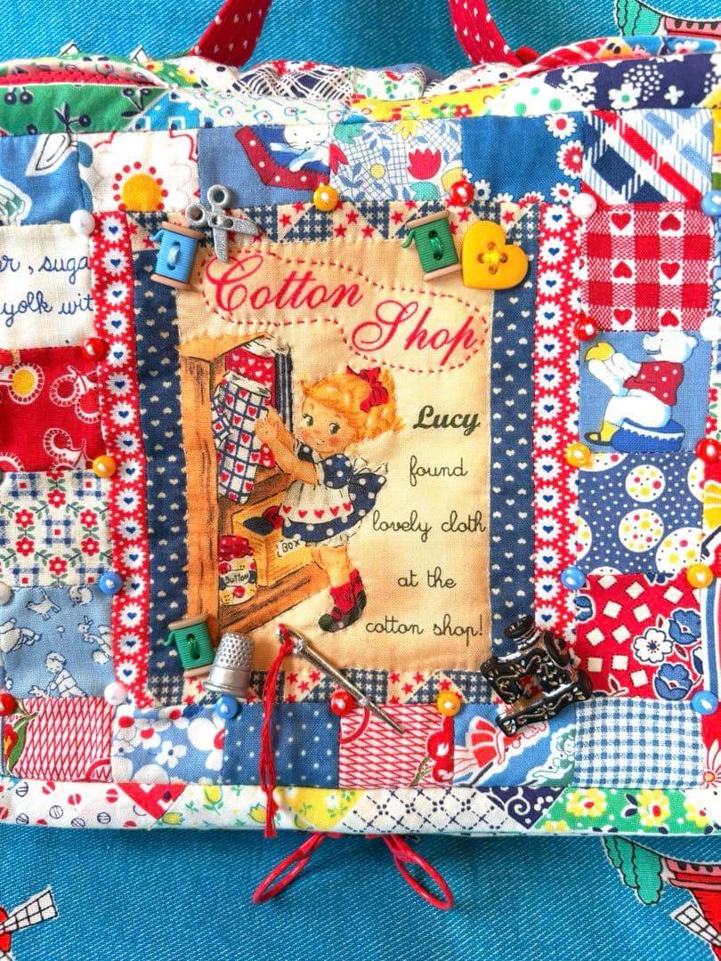 ♡ハンドメイド♡パッチワークBIGバニティポーチ