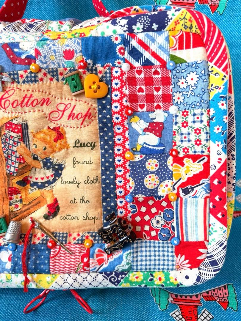 ♡ハンドメイド♡パッチワークBIGバニティポーチ