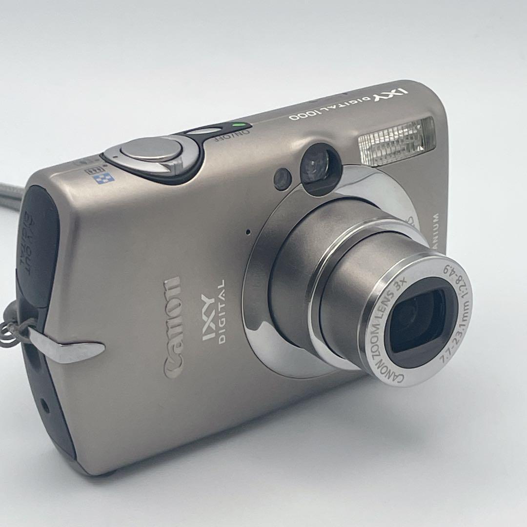 【概ね美品】Canon IXY DIGITAL 1000 チタンボディ イクシー
