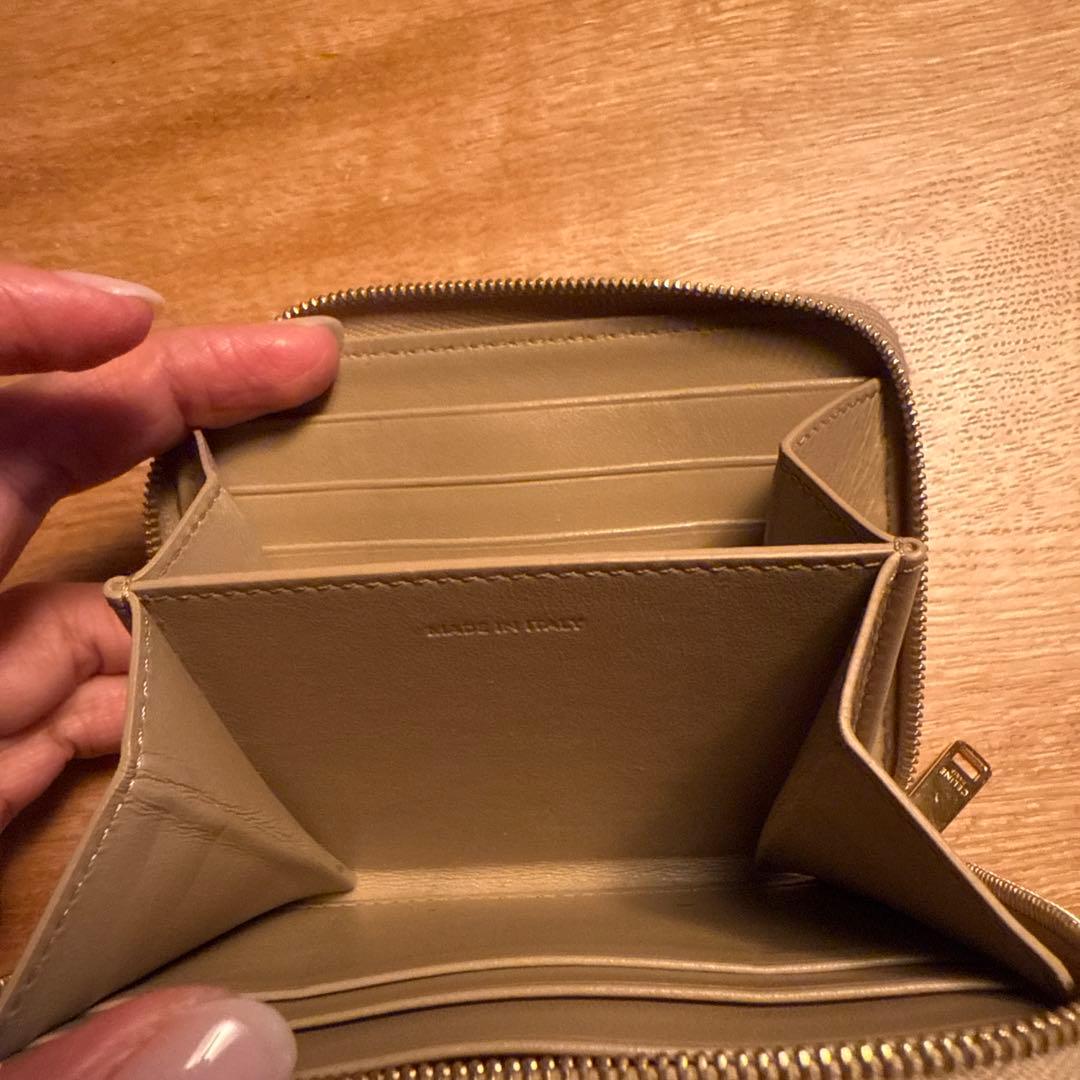 CELINE ゴールド スモールジップウォレット