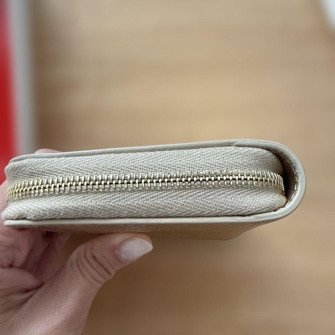 CELINE ゴールド スモールジップウォレット