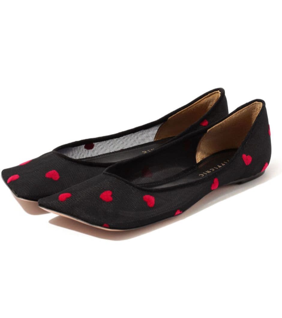 最終お値下げ【新品】PIPPICHIC LINDA HEART　フラットシューズ