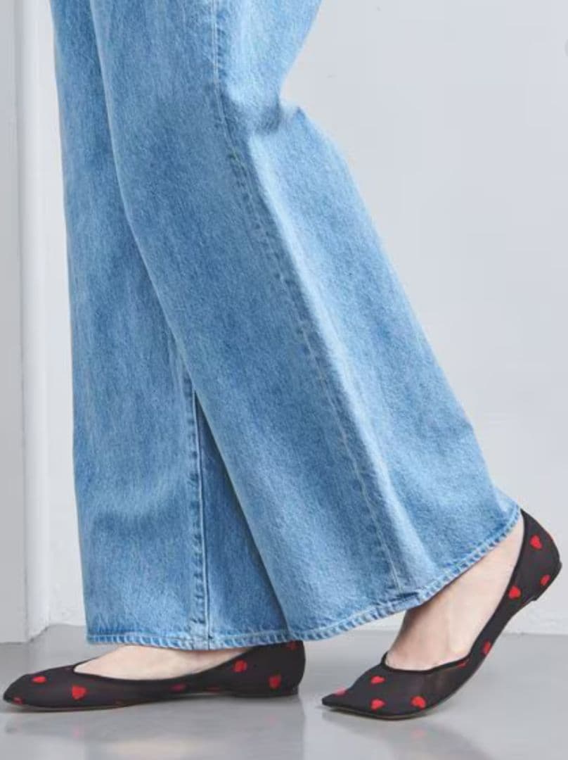 最終お値下げ【新品】PIPPICHIC LINDA HEART　フラットシューズ