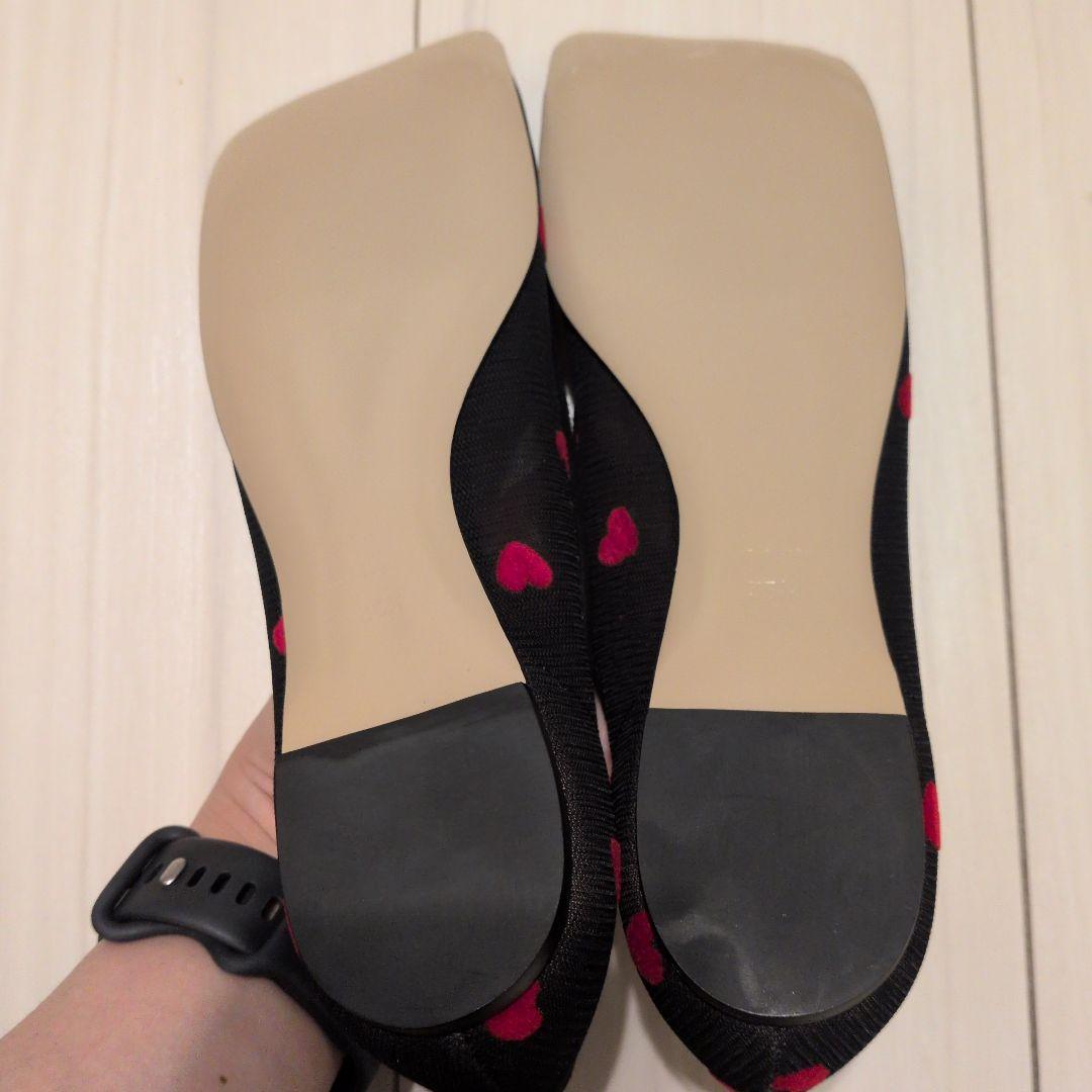 最終お値下げ【新品】PIPPICHIC LINDA HEART　フラットシューズ