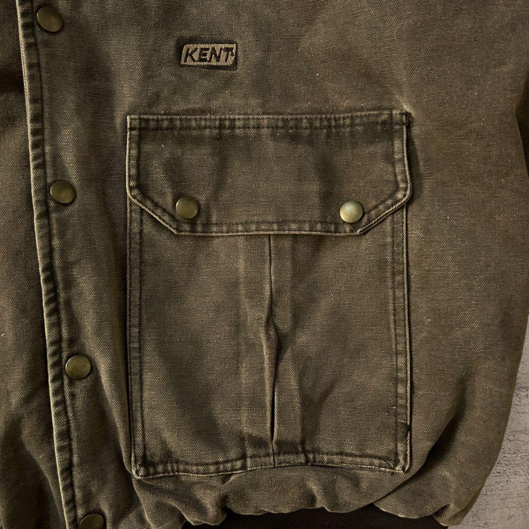 希少90sUSA製KENTダック地アクティブジャケットカバーオールレイヤードXL