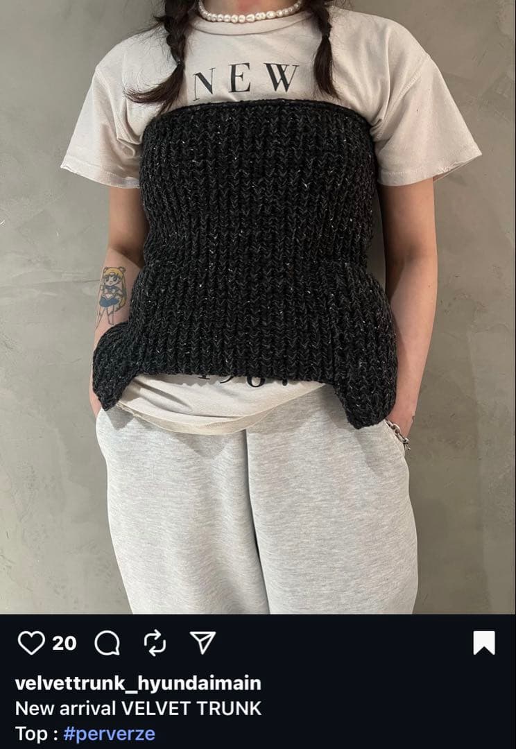 パーバーズ PERVERZE ニット　ベスト