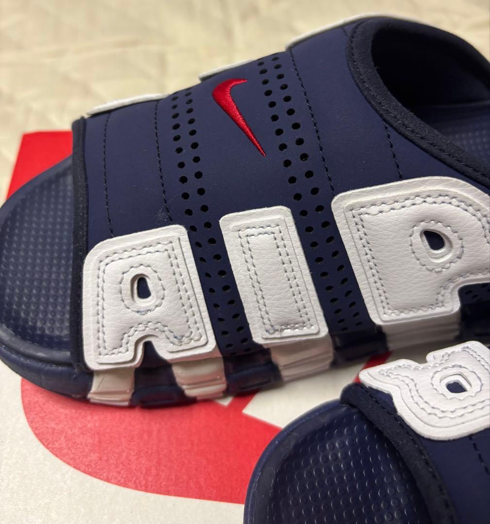 希少サイズNIKE ナイキ エアモアアップテンポ　スライドネイビー 29.0cm