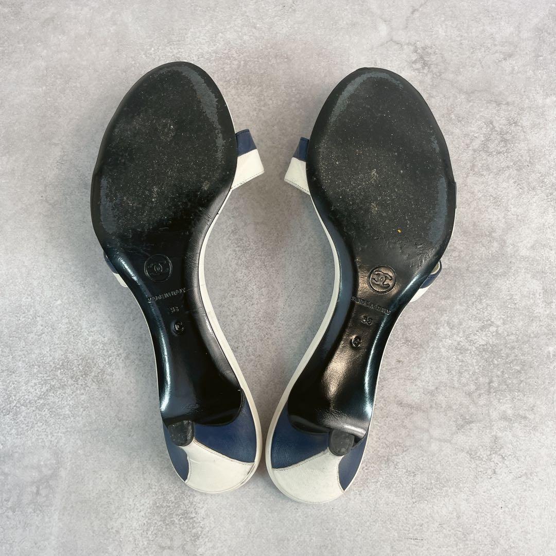 靴 Vintage Chanel Leather Sandals 38