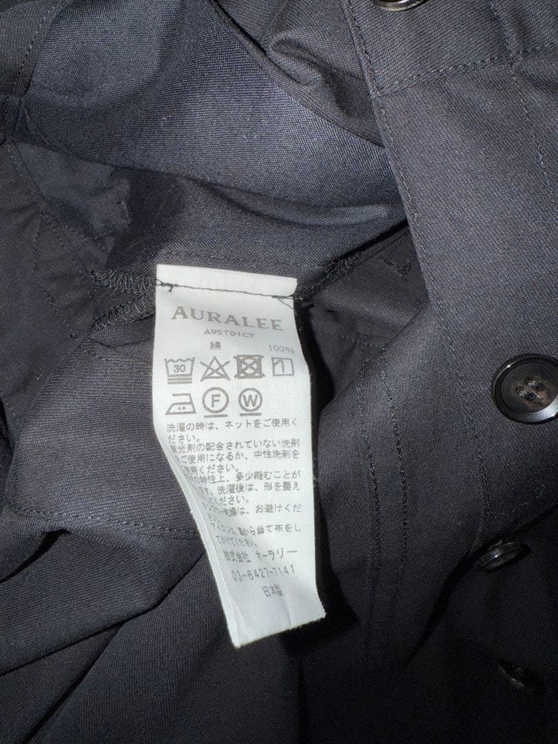 パンツ AURALEE WASHED CAVALRYTWILL JUMPSUIT 3