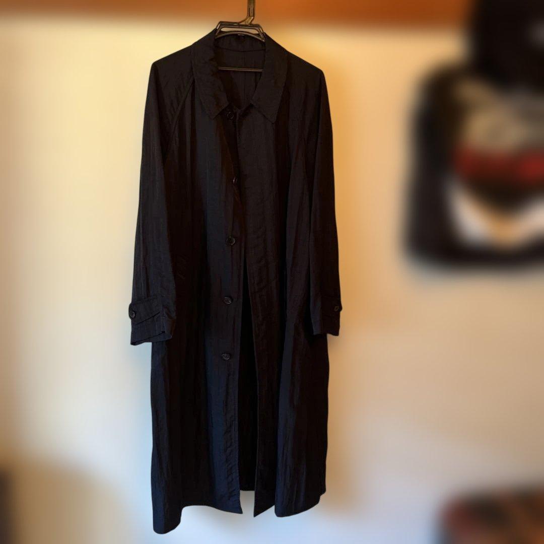 ワイズナイロンワッシャーステンカラーロングコート。ブランドワイズfor men。