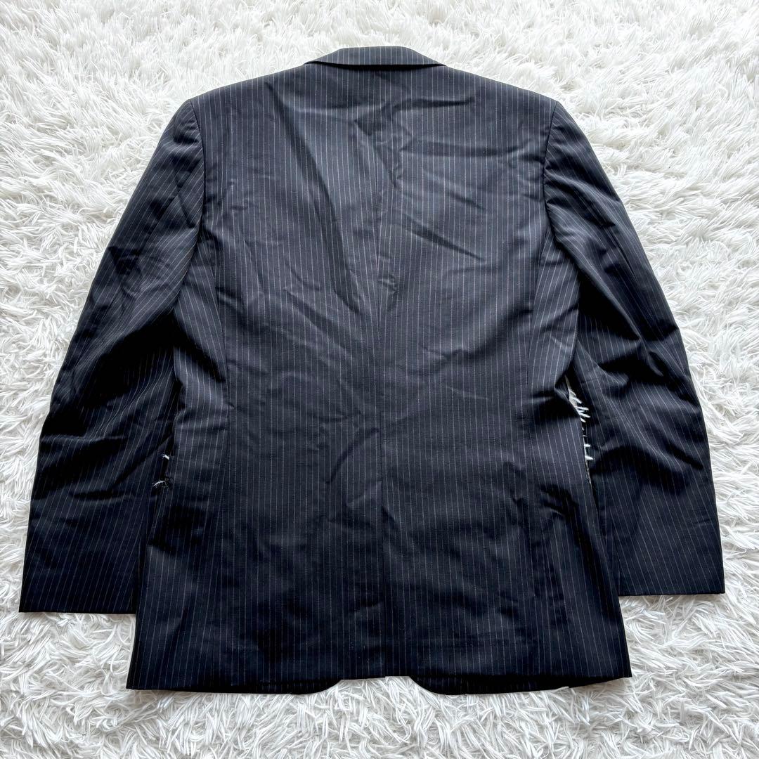 【美品】TENORAS ティノラス ストライプ 3ピース スーツ XL グレー