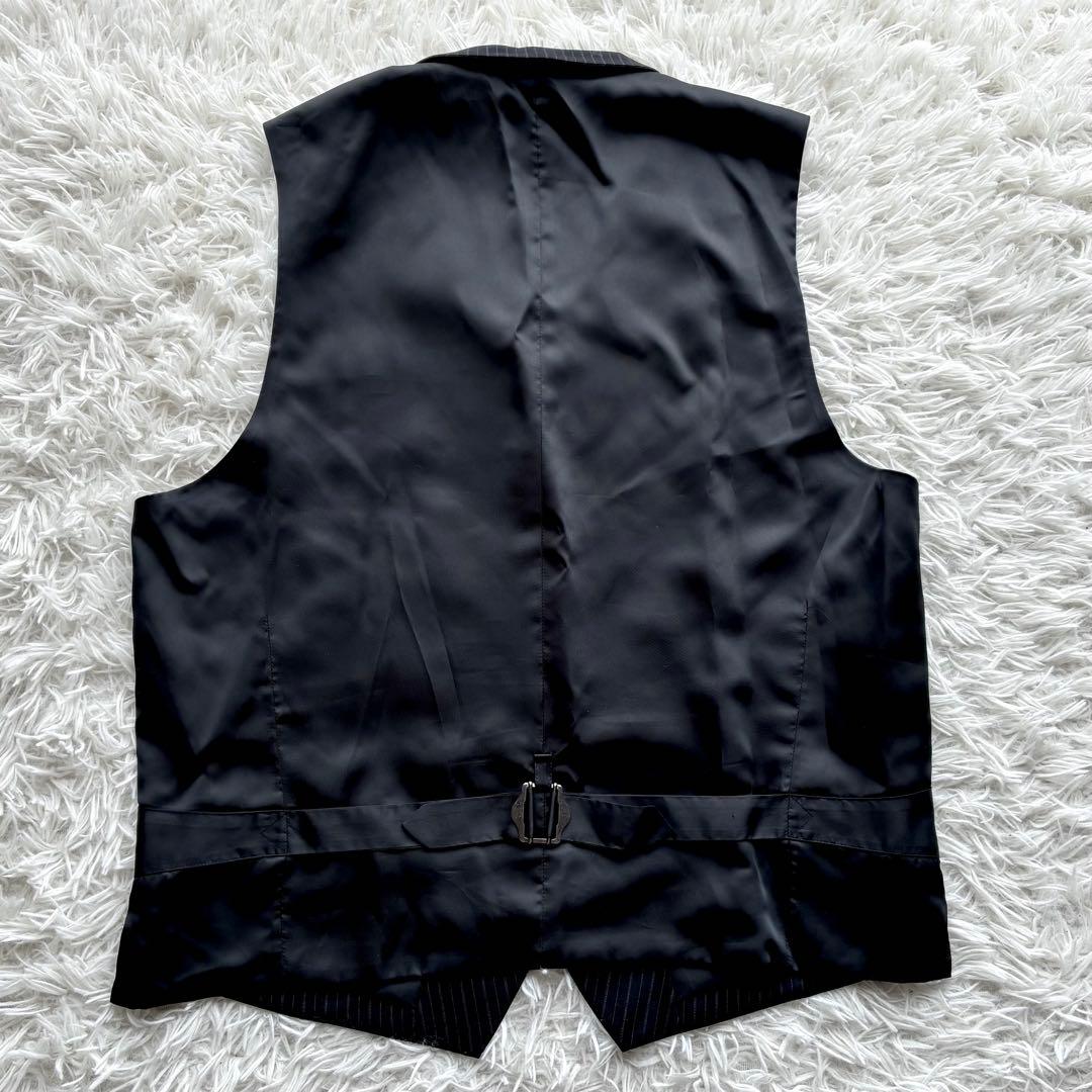 【美品】TENORAS ティノラス ストライプ 3ピース スーツ XL グレー