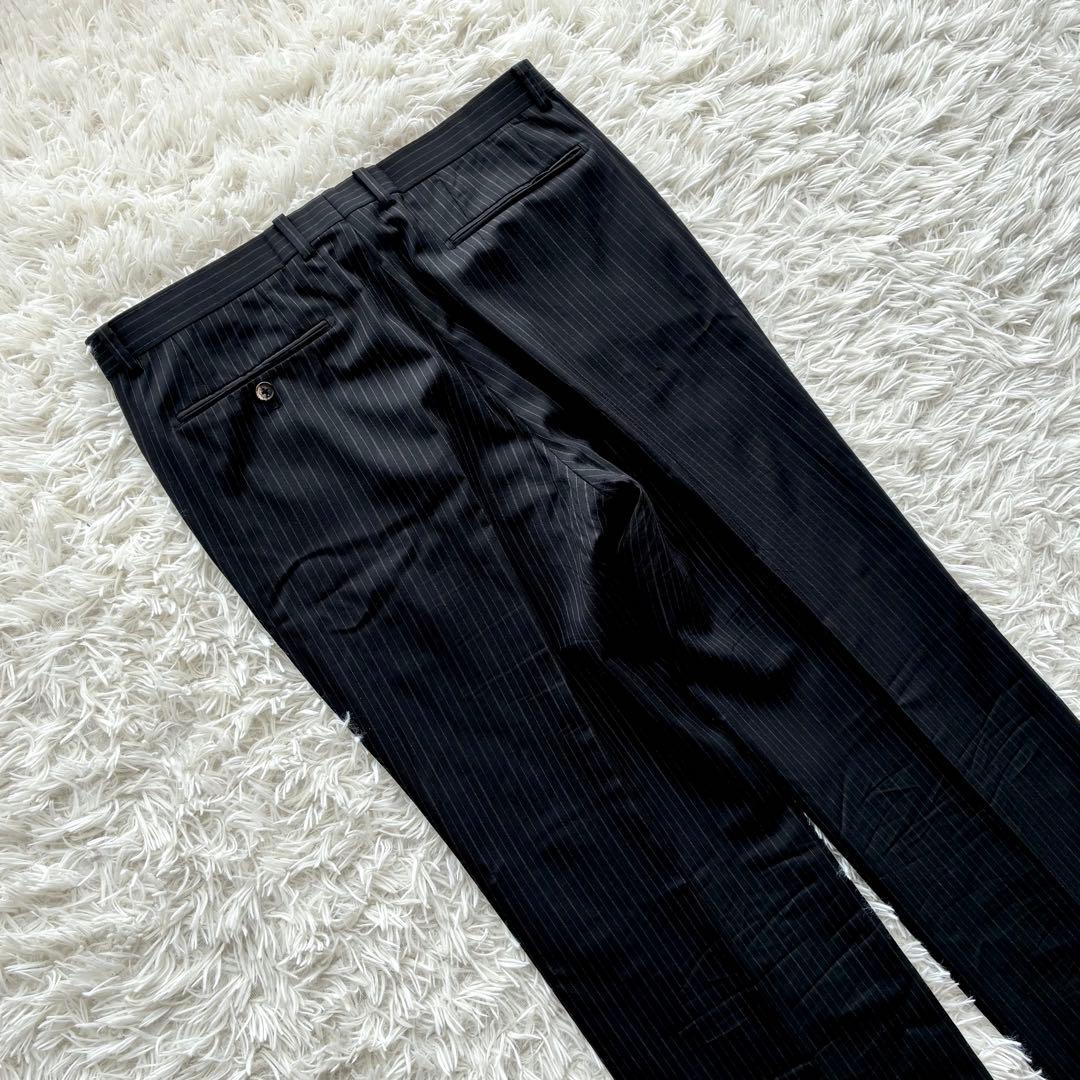 【美品】TENORAS ティノラス ストライプ 3ピース スーツ XL グレー