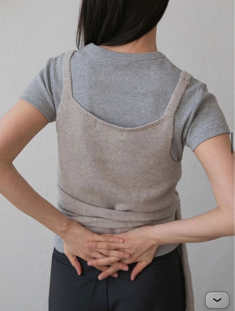 ohotoro Wrapping Knit Bustier ニットビスチェ