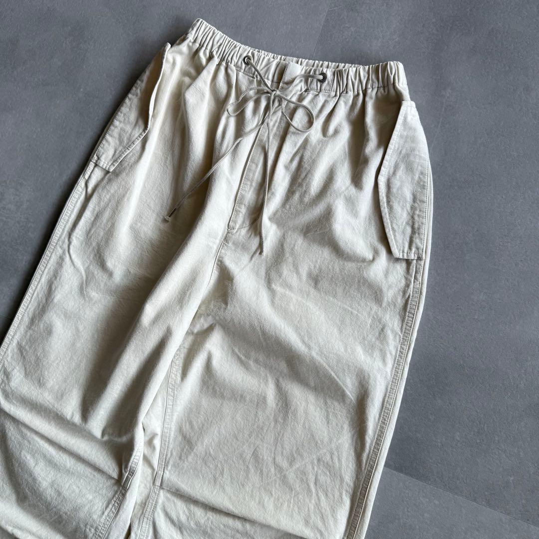 【人気カラー✨】SHISHIKUI PARACHUTE PANTS CREAM