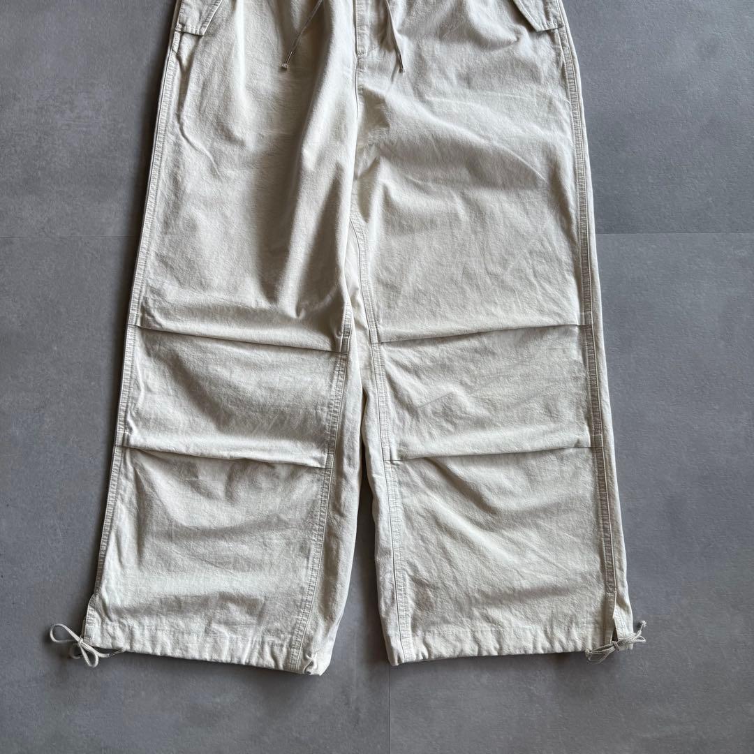 【人気カラー✨】SHISHIKUI PARACHUTE PANTS CREAM