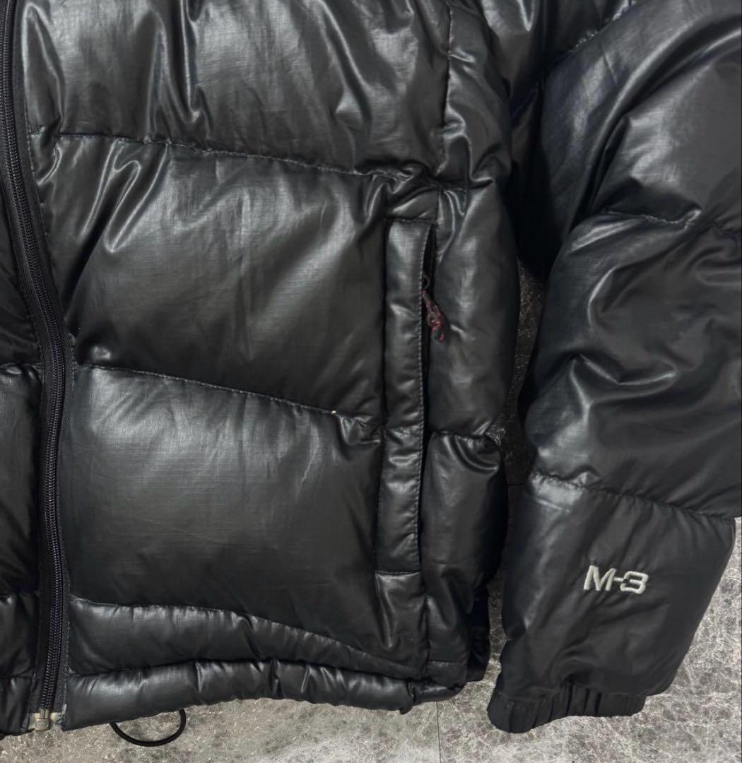 美品 Marmot 軽量 M-3刺繍 ダウンジャケット ドローコード 黒 M