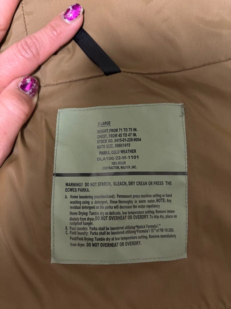 ジャケット・アウター WAIPER.ECWCS GEN1 COLD WE ATHER PARKA