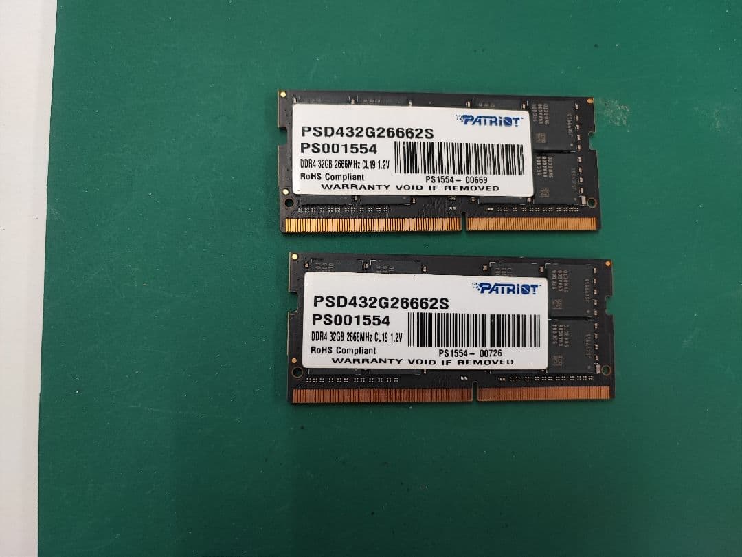 Patriot PSD432G26662S DDR4 32GB メモリ