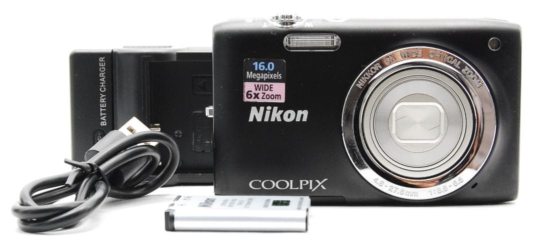 【美品/動作確認済】Nikon CoolPix S2700 バッテリー充電器付