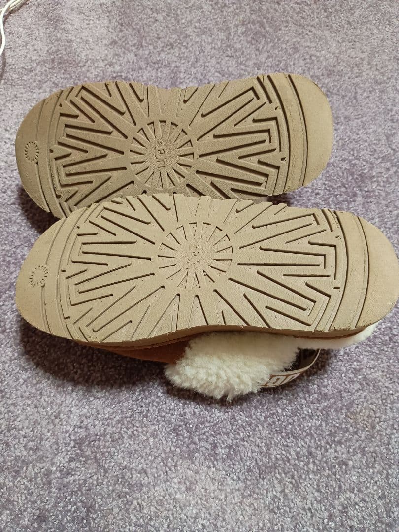 UGG スエードファー サンダル　ファンケット