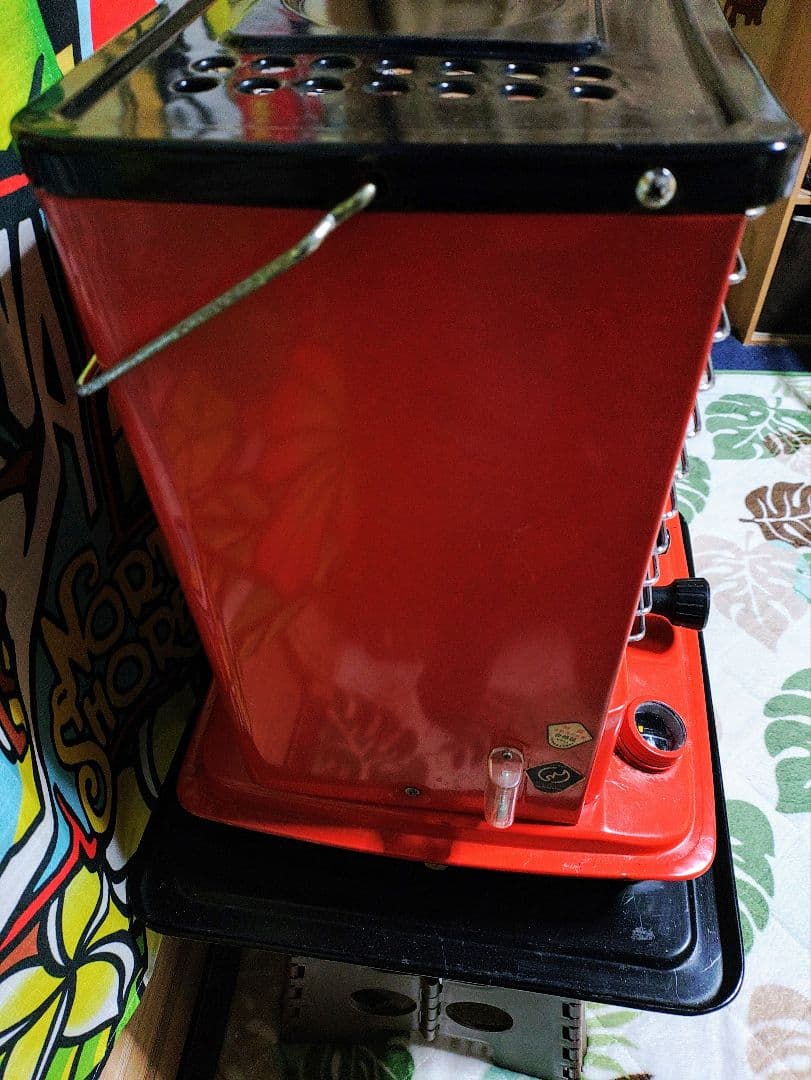 レトロ石油ストーブ　NEC石油ストーブDP-292HA 小型石油ストーブCAMP