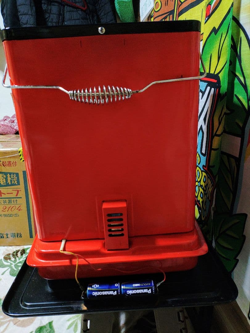 レトロ石油ストーブ　NEC石油ストーブDP-292HA 小型石油ストーブCAMP