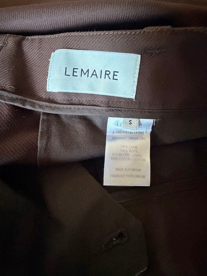 LEMAIRE ルメール　スラックス　S メンズ