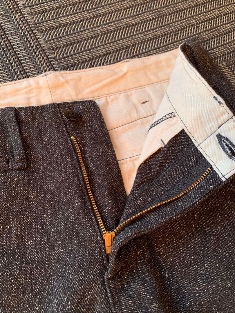 パンツ BURGUS PLUS 401Z Black Covert Trousers