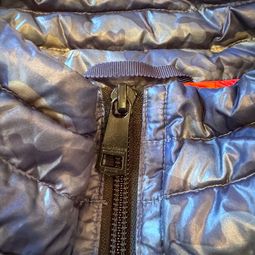 ちえぽん様バーバリー ブラックレーベル 迷彩 ダウンジャケット 2way M紺